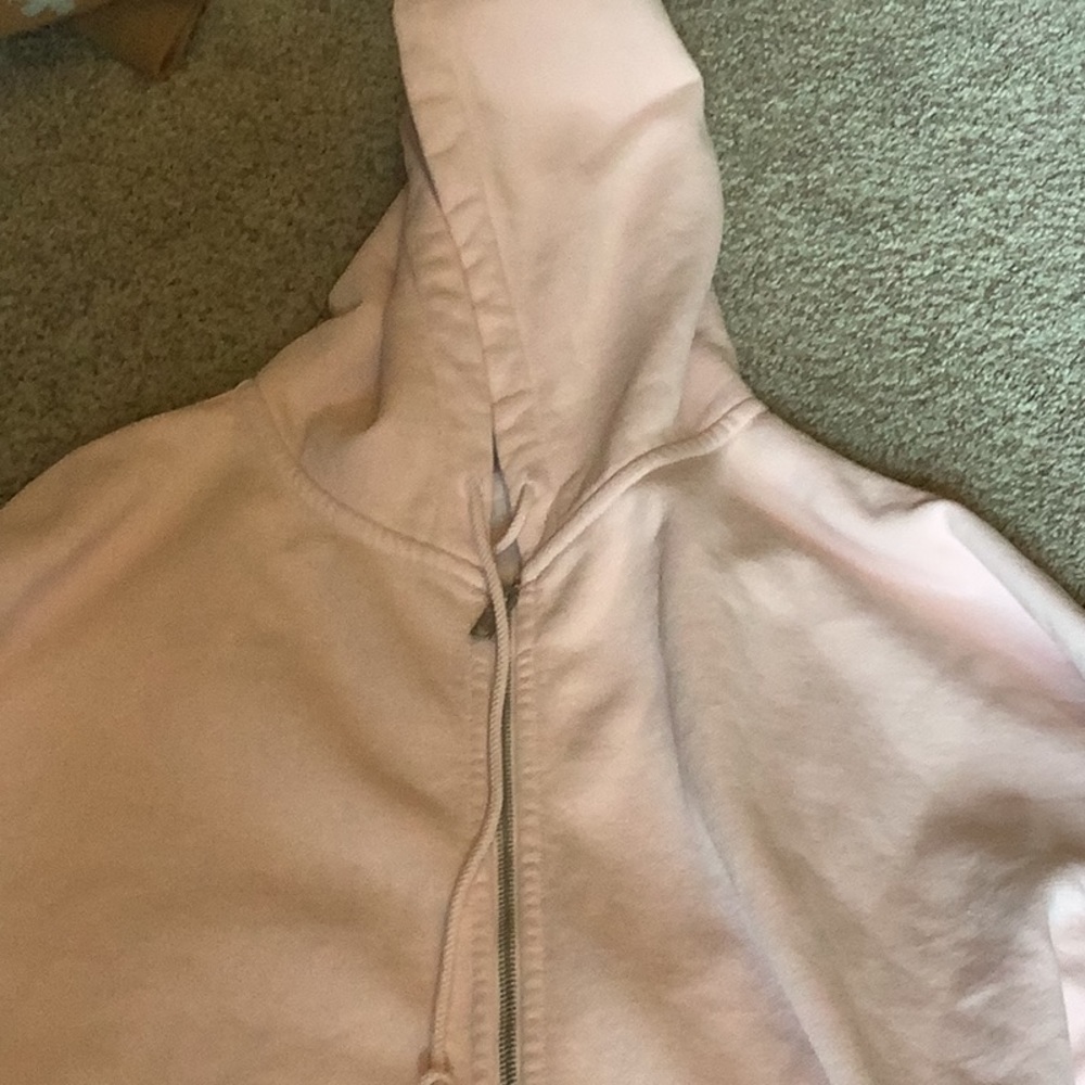 Oversized pink brandy Melville zip up